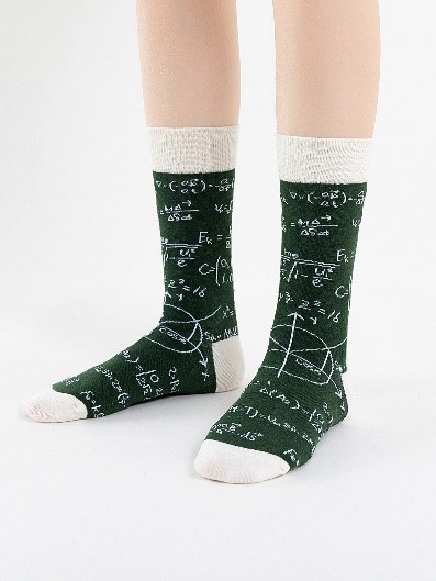 Number Print Crew Socks