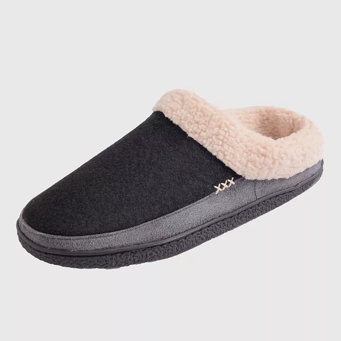 Mens Memory Foam Clog Slippers Fleece Fuzzy Slip On House Shoes