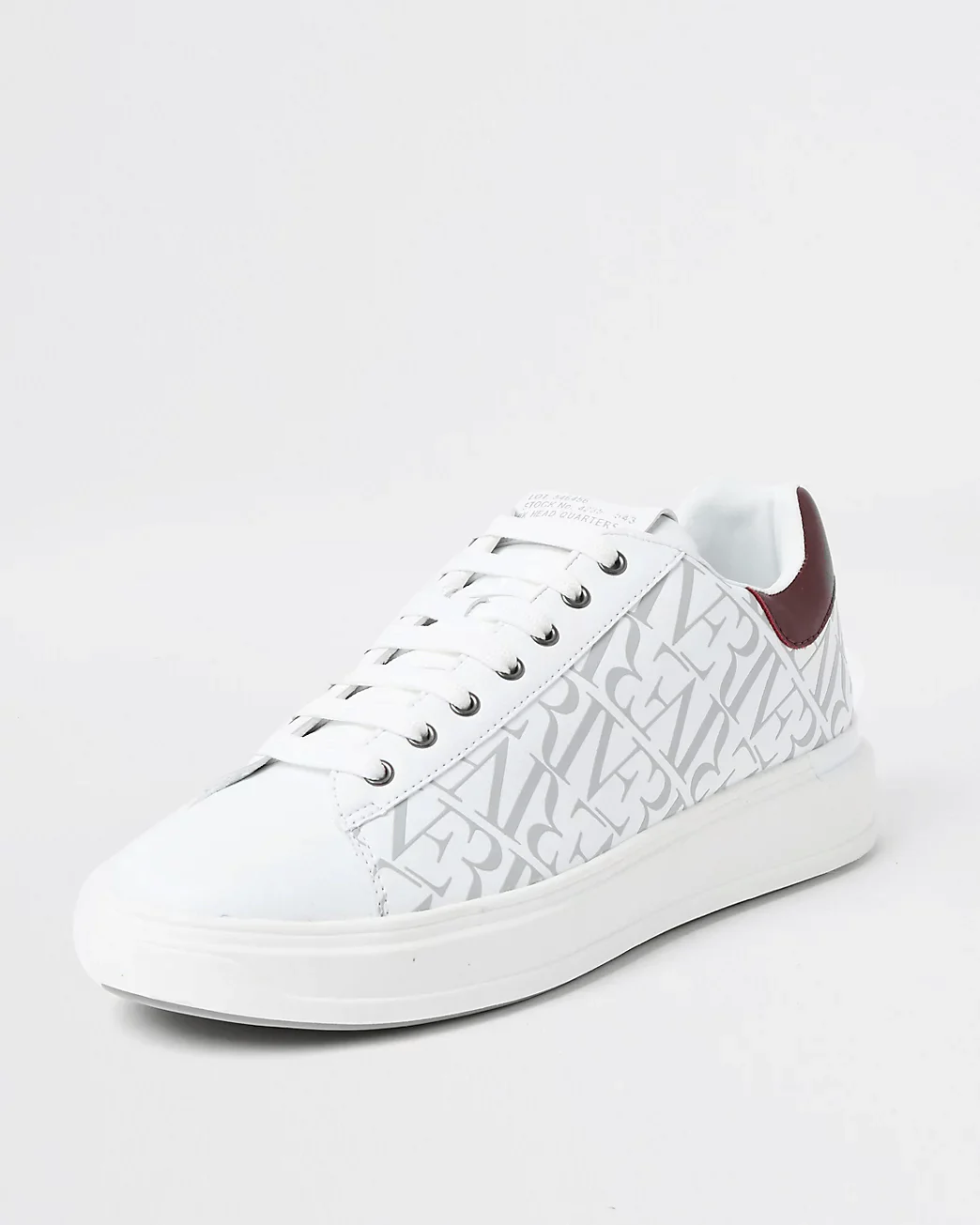 River Island Wedge Monogram Trainers