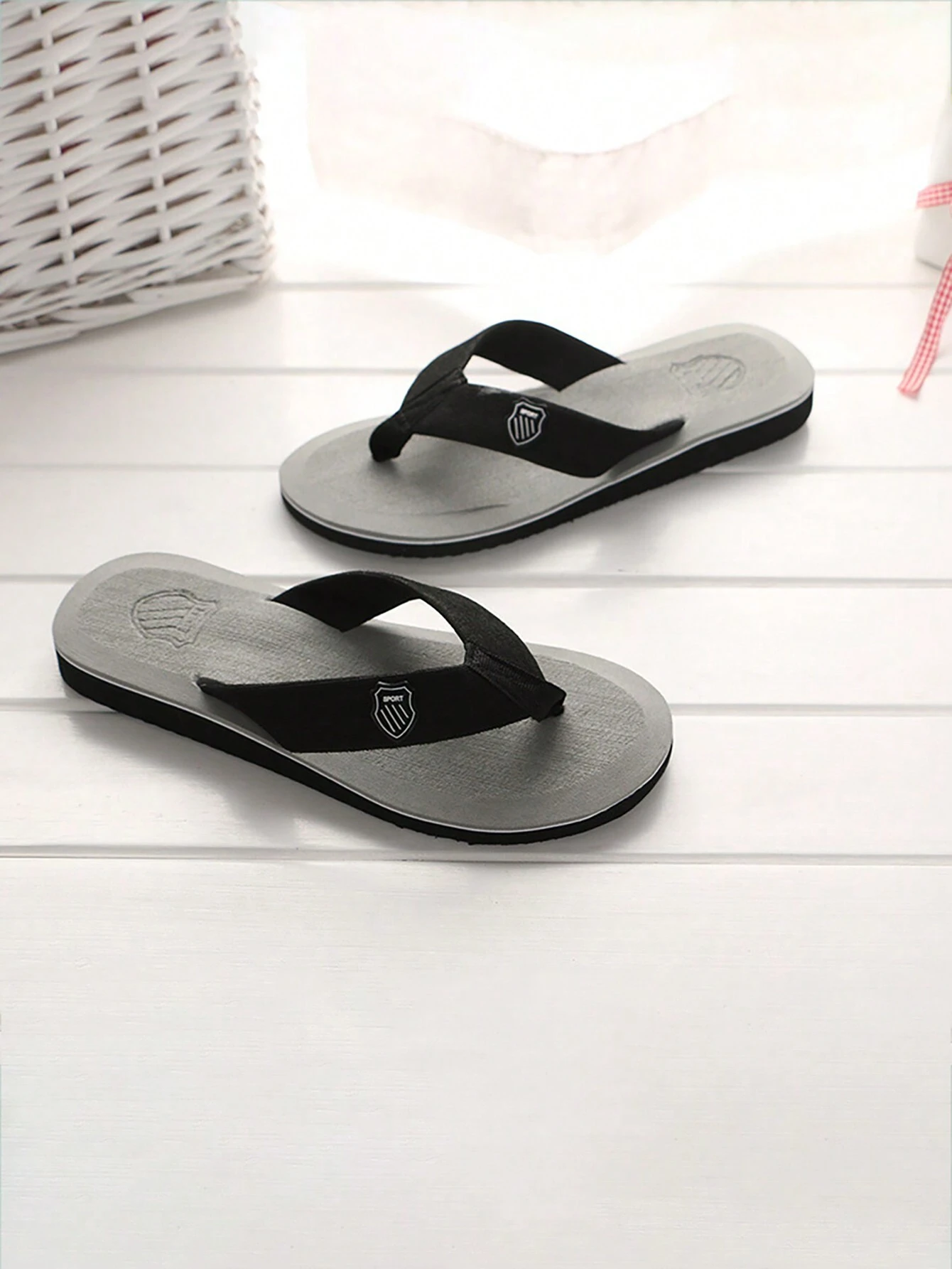 Men's Fashionable And Casual Flip Flops For Indoor And Outdoor, Spring And Summer, Toe Post And Backless, Beach Sandals